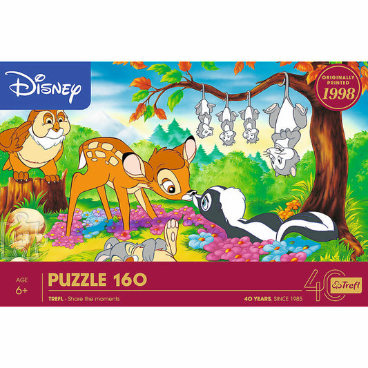 Trefl Puzzle Jubiläum Bambi, 40 Jahre Disney, Kinderpuzzle, 160 Teile, 40054