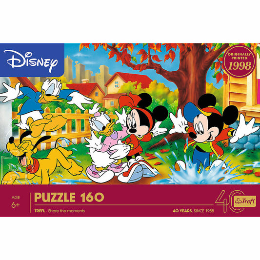 Trefl Puzzle Jubiläum Micky und seine Freunde, 40 Jahre Disney, Kinderpuzzle, 160 Teile, 40055