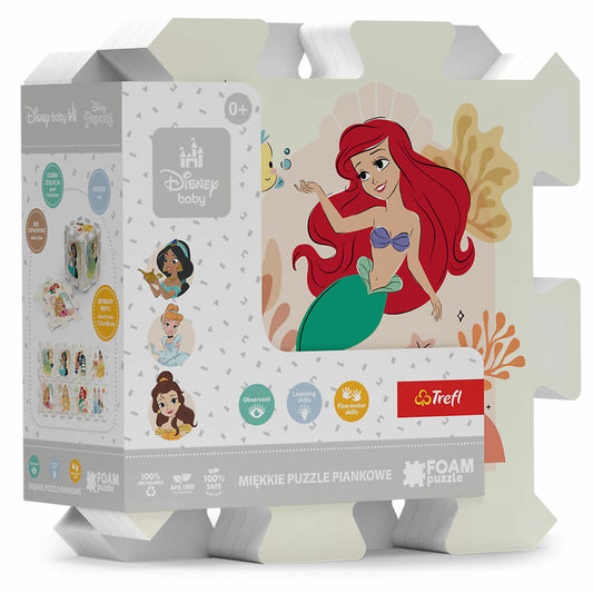 Trefl Schaumstoff-Puzzle - Disney Prinzessin, Puzzlematte, Puzzle, Spielmatte, 8 Teile, 61605