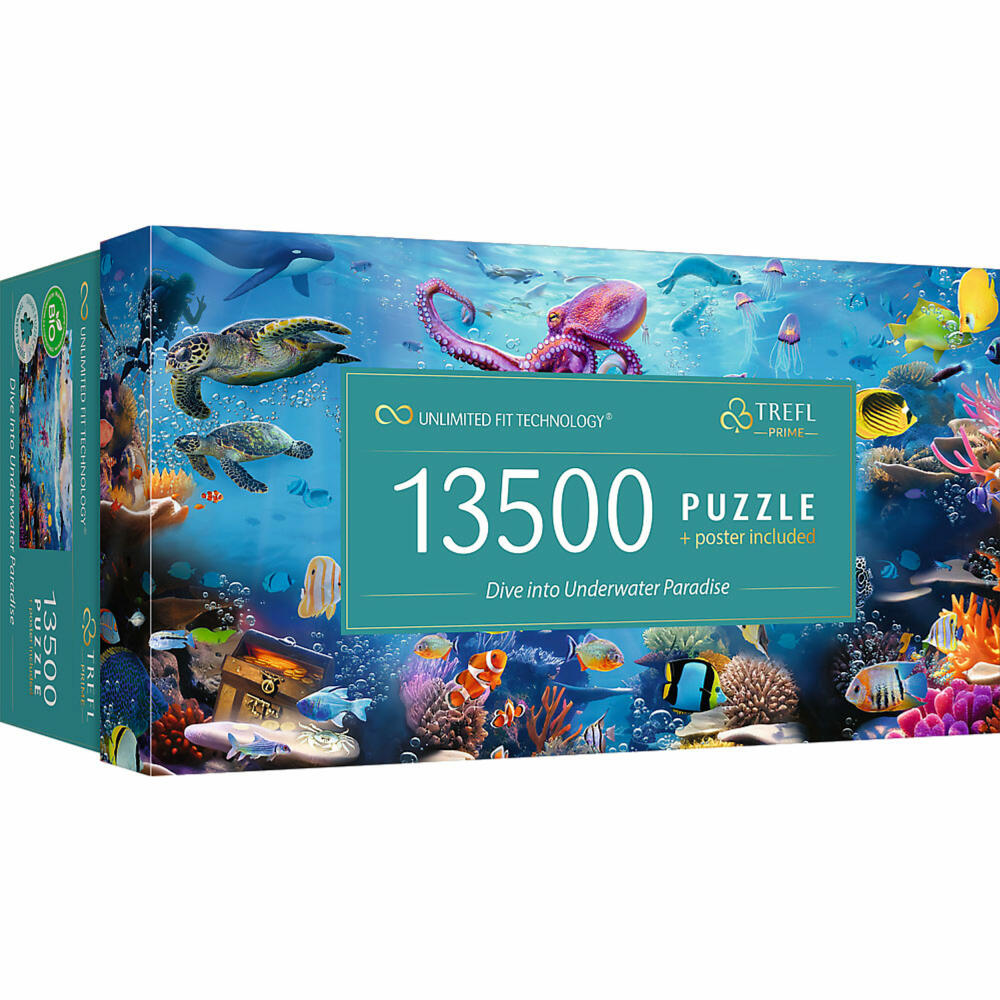 Trefl UFT Puzzle Tauchen Sie ein in das Unterwasserparadies, 13500 Teile, 198.5 x 137.6 cm, 81027