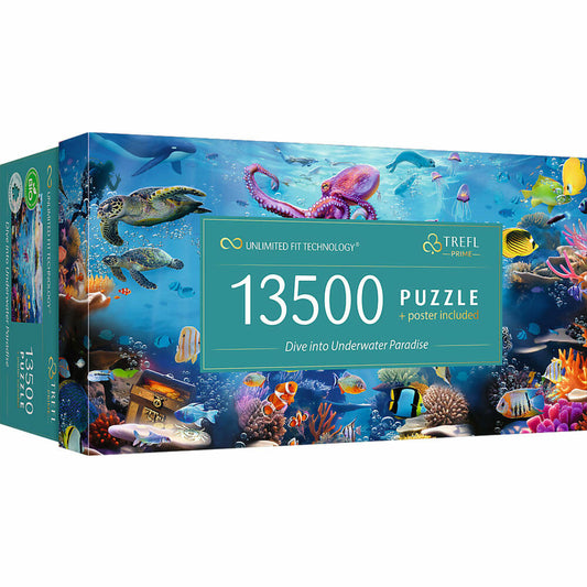 Trefl UFT Puzzle Tauchen Sie ein in das Unterwasserparadies, 13500 Teile, 198.5 x 137.6 cm, 81027