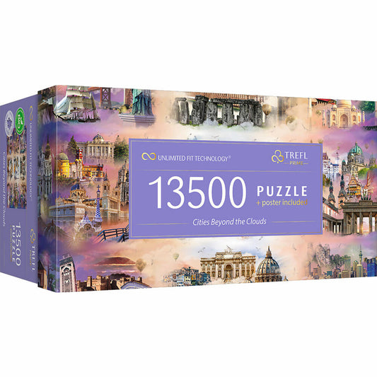 Trefl UFT Puzzle Städte jenseits der Wolken, 13500 Teile, 198.5 x 137.6 cm, 81030