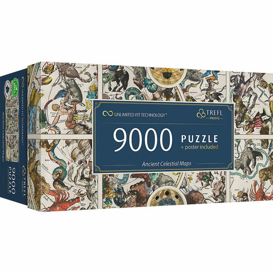 Trefl UFT Puzzle Alte Himmelskarten, 9000 Teile, 198.6 x 92.8 cm, 81031