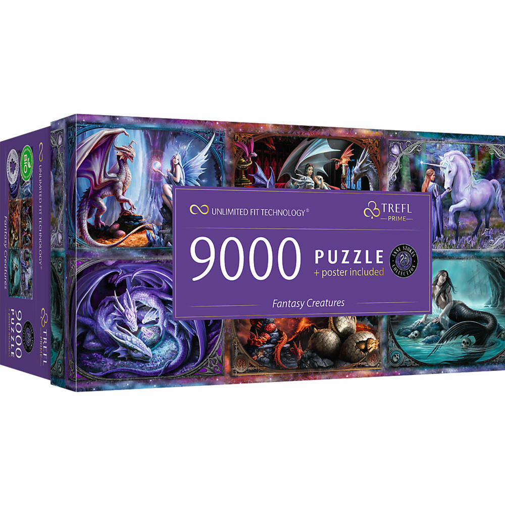 Trefl UFT Puzzle Anne Stokes - Fantasie - Kreaturen, 9000 Teile, 198.6 x 92.8 cm, 81034