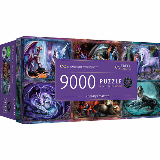 Trefl UFT Puzzle Anne Stokes - Fantasie - Kreaturen, 9000 Teile, 198.6 x 92.8 cm, 81034