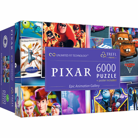 Trefl UFT Puzzle Disney Pixar Animationsgalerie, 6000 Teile, 133.3 x 92.8 cm, 81038