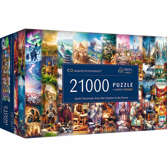 Trefl UFT Puzzle Chronik der Erde, 21000 Teile, 133.2 x 316.8 cm, 81040
