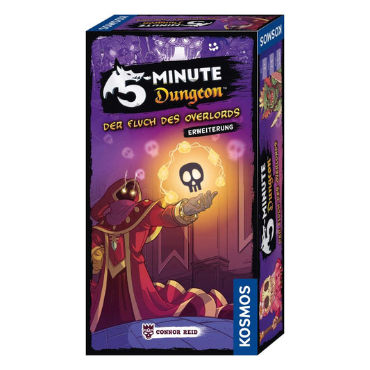 KOSMOS 5-Minute Dungeon Erweiterung Der Fluch des Overlords, Gesellschaftsspiel, Kartenspiel, 2-6 Spieler, 691264