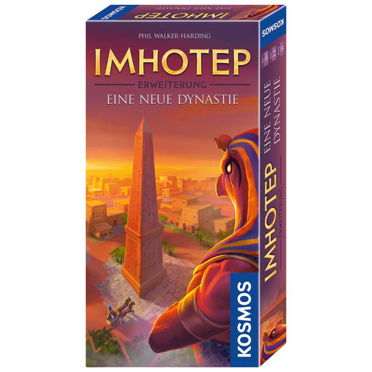 KOSMOS Familienspiele Imhotep - Erweiterung, Eine Neue Dynastie, Erweiterung zum Grundspiel, Strategiespiel, Bauprojekte, Spiel, ab 10 Jahren, 694067