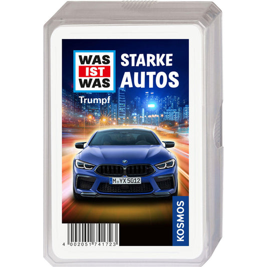 KOSMOS WAS IST WAS Trumpf Starke Autos, Trumpf Kartenspiel, Fahrzeuge, Spiel, ab 8 Jahren, 741723