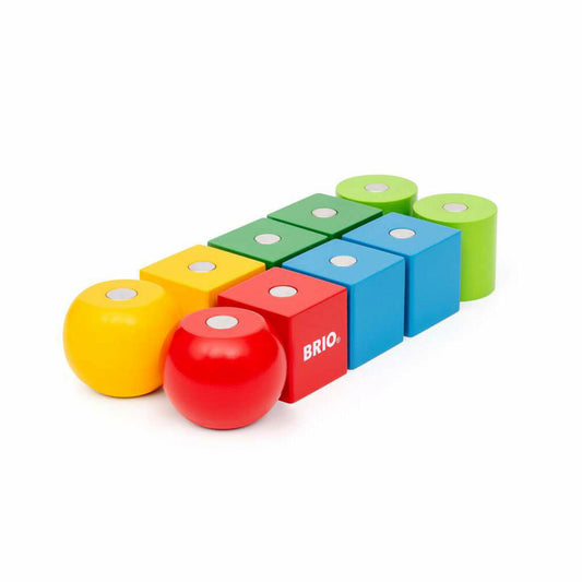 BRIO Magnetische Holzbausteine, Bausteine, Bauklötze, Holz, ab 12 Monaten, 63043500