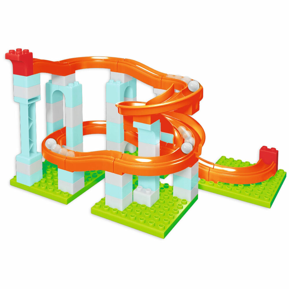 Androni Kugelbahn, 62-tlg., Roller Coaster, Kugel Bahn, Murmelbahn, Kinder, Spielzeug, ab 4 Jahre, 104114486