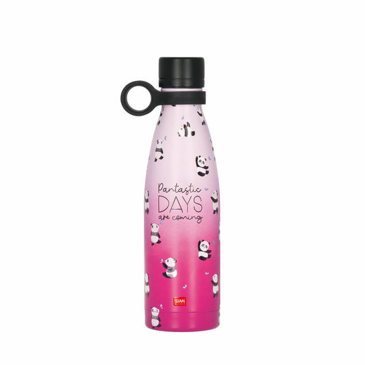 Legami Vacuum Bottle Hot & Cold Panda, Thermoflasche, Isoflasche, Trinkflasche, 500 ml, SSB0022
