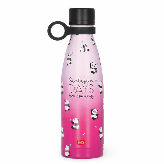 Legami Vacuum Bottle Hot & Cold Panda, Thermoflasche, Isoflasche, Trinkflasche, 500 ml, SSB0022