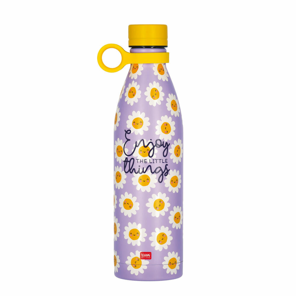 Legami Vacuum Bottle Hot & Cold Daisy, Thermoflasche, Isoflasche, Trinkflasche, 800 ml, SSBL0009