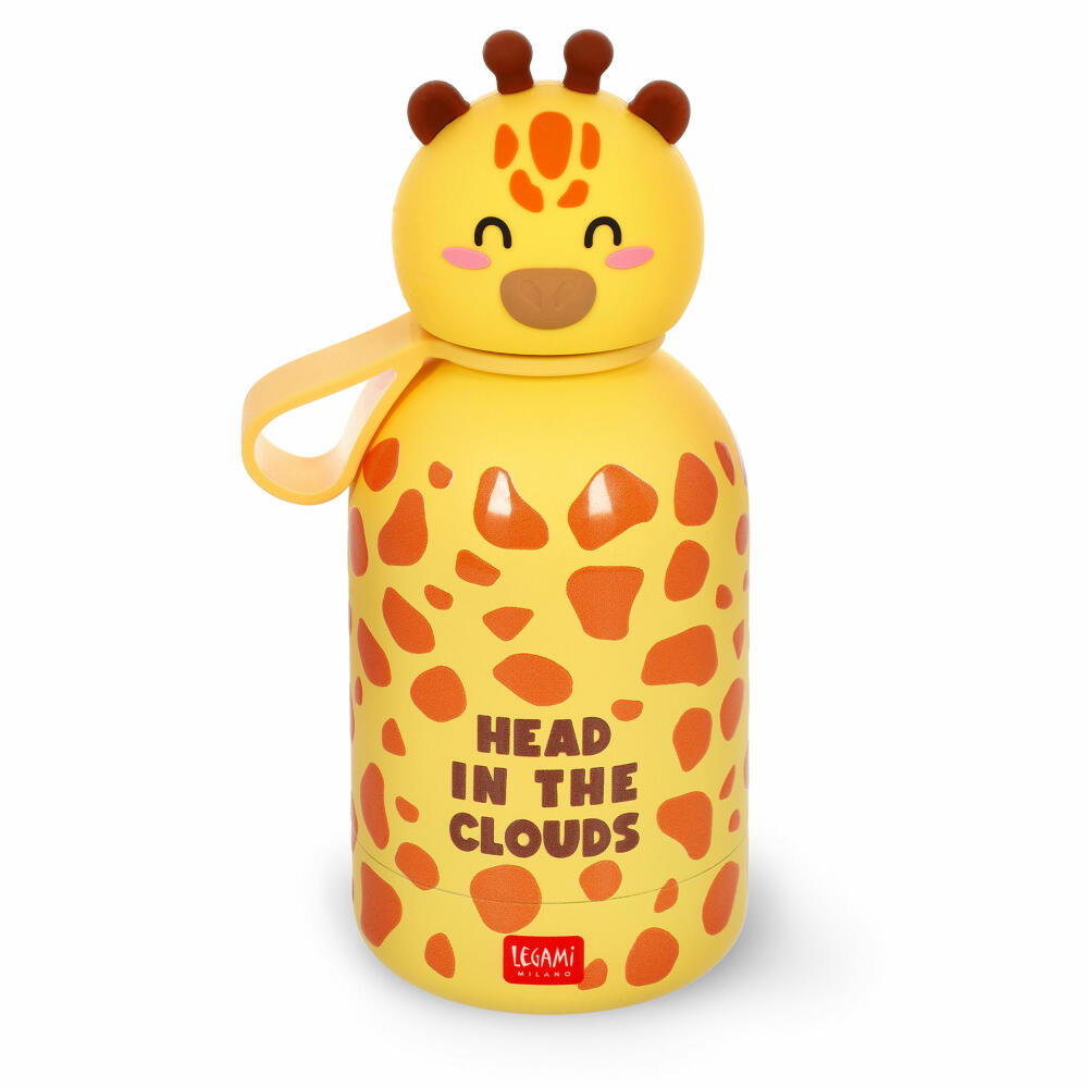 Legami Hot&Cold Kids Bottle Giraffe, Thermoflasche, Isoflasche, Trinkflasche, Kinder, 310 ml, KSSB0008