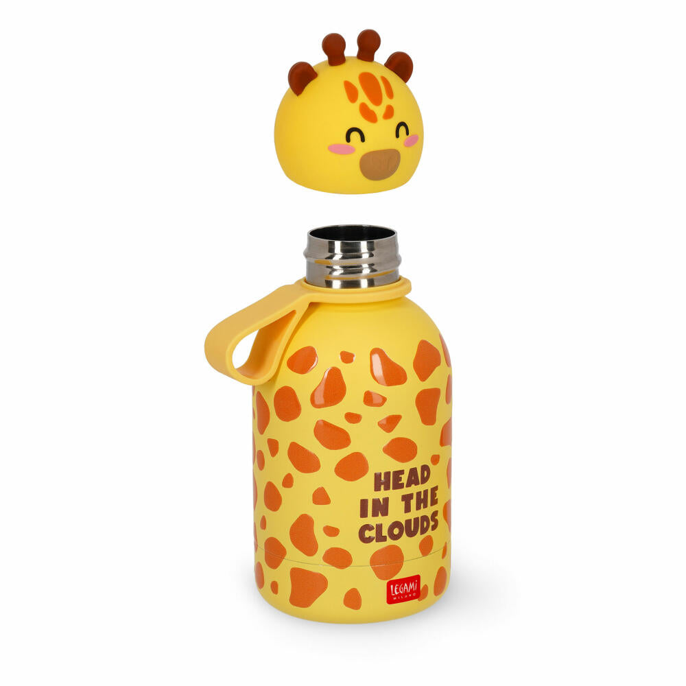 Legami Hot&Cold Kids Bottle Giraffe, Thermoflasche, Isoflasche, Trinkflasche, Kinder, 310 ml, KSSB0008
