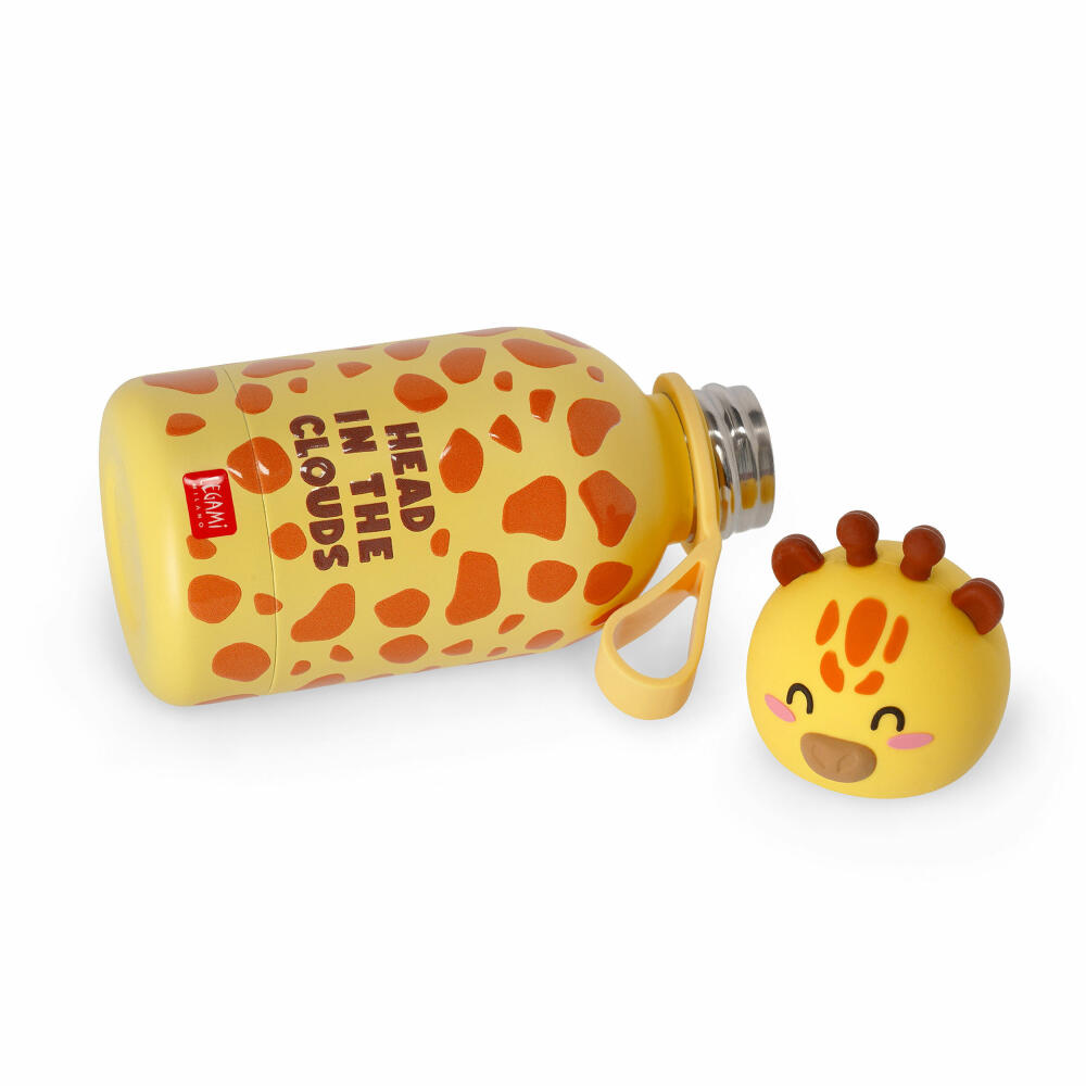 Legami Hot&Cold Kids Bottle Giraffe, Thermoflasche, Isoflasche, Trinkflasche, Kinder, 310 ml, KSSB0008