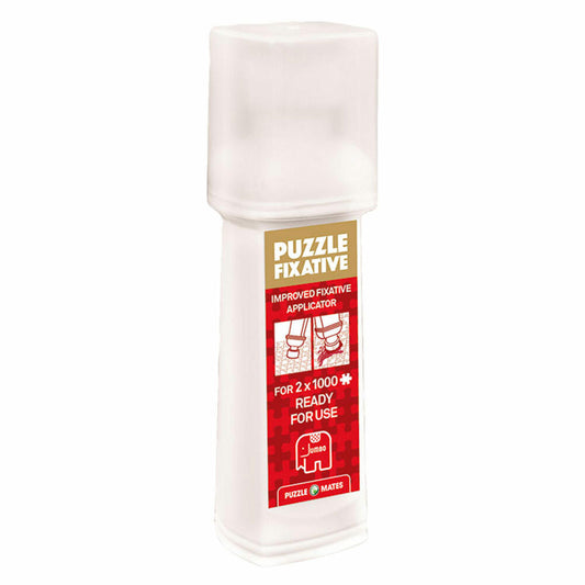 Jumbo Spiele Puzzle Mates - Fixative, Puzzlekleber, Kleber, für 2 Standardpuzzle mit 1000 Teilen, 17958