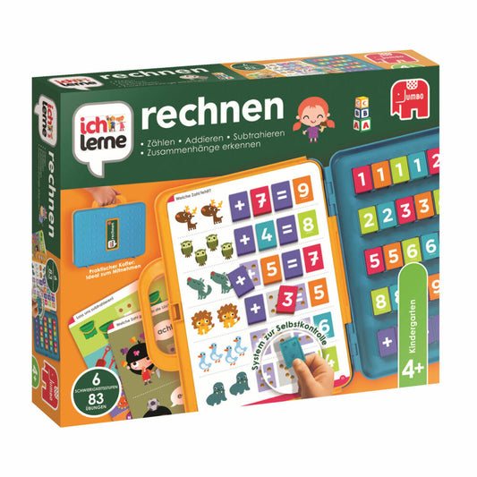 Jumbo Spiele ich lerne rechnen, Lernspiel, Kinderspiel, Mathemathik, Mathe, Kinder, 18078