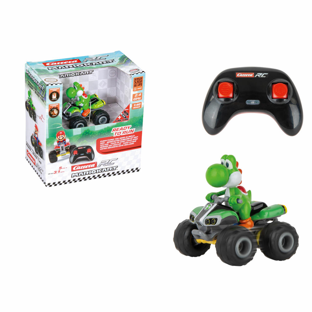 Carrera RC-Fahrzeug Mario Kart Yoshi - Quad 1:40 2.4GHz , 1:40, 370400021