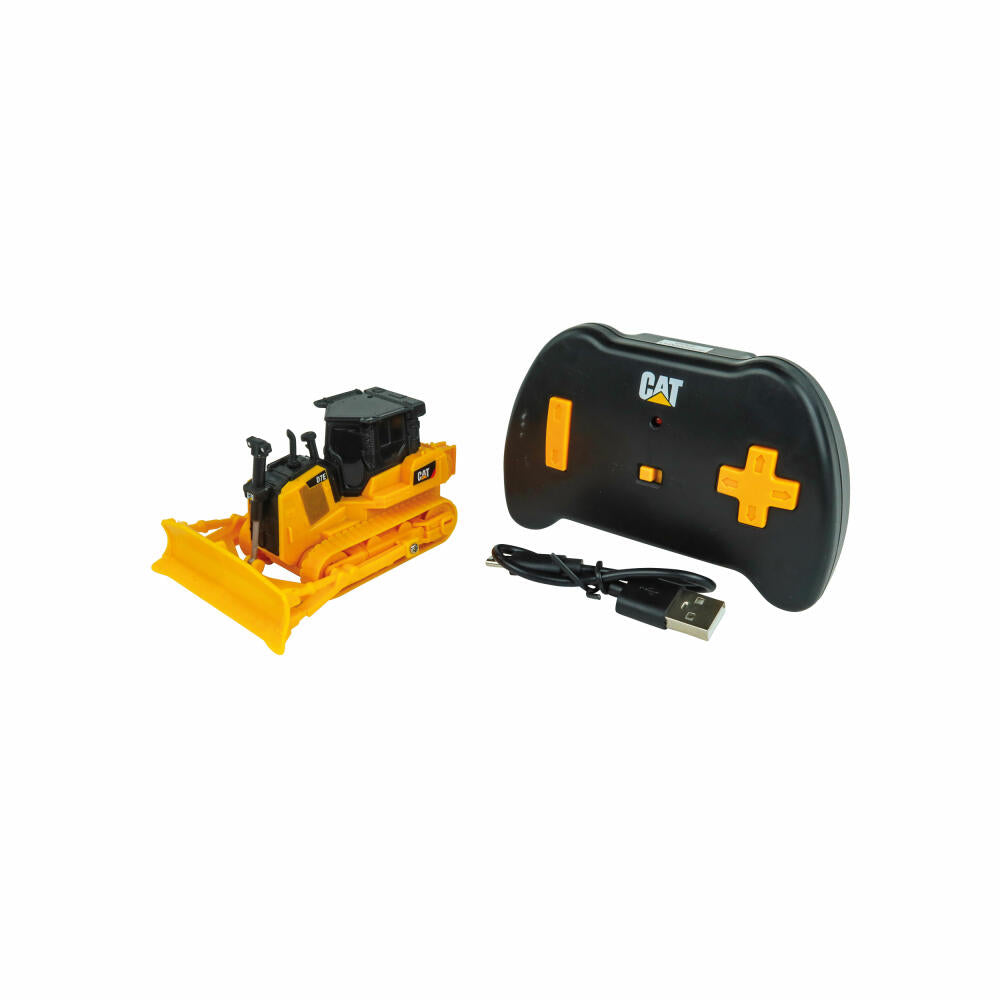 Carrera RC-Fahrzeug Caterpillar RC Cat D7E Bulldozer 1:64, Fernlenkbagger, 37026002