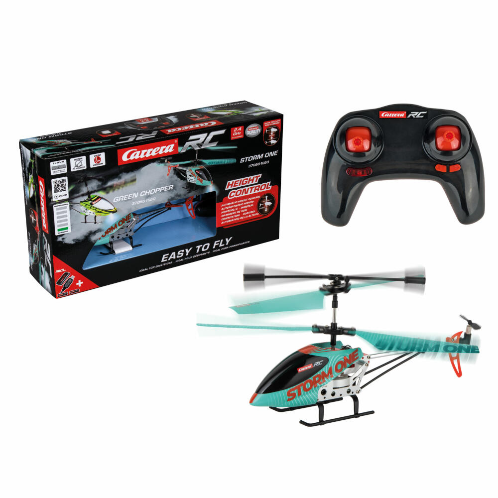 Carrera RC-Hubschrauber Storm One 2.4 GHz, Fernlenk-Helikopter, 370501053