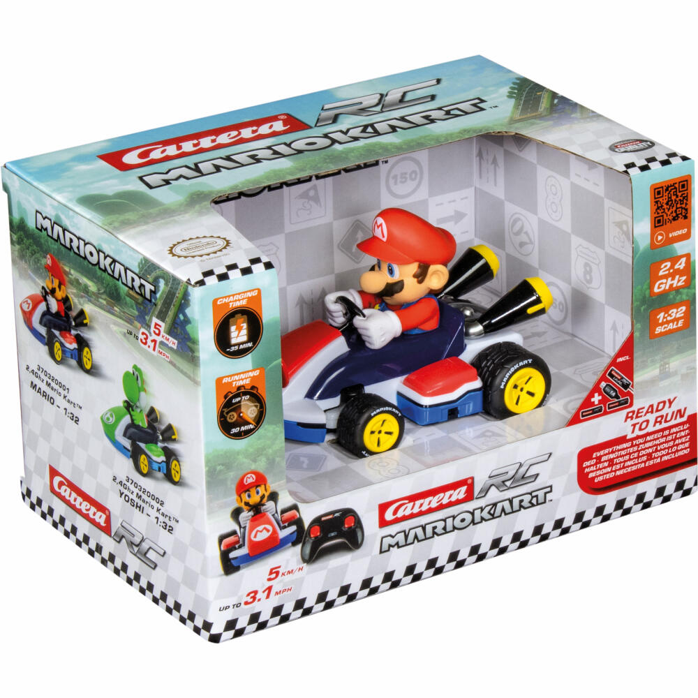 Carrera RC-Fahrzeug Mario Kart Race Kart 1:32 Mario 2.4GHz, 1:32, 370320001