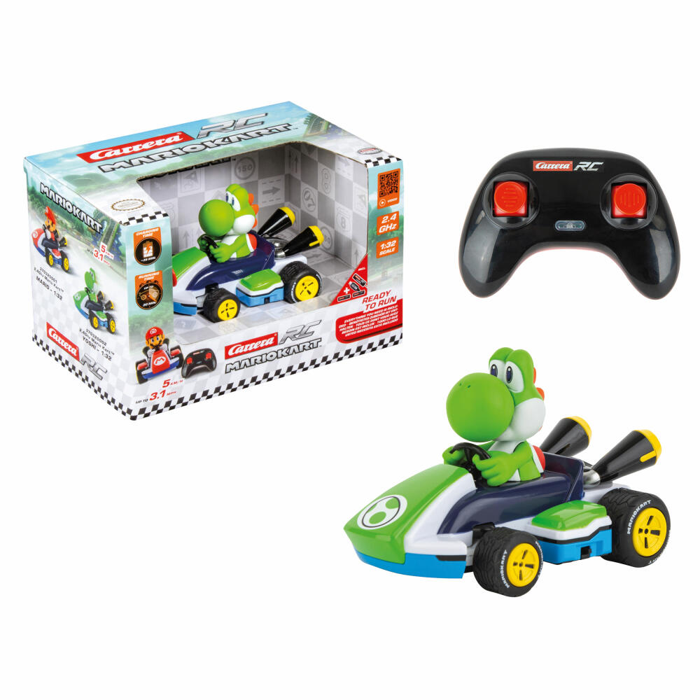Carrera RC-Fahrzeug Mario Kart Race Kart 1:32 Yoshi 2.4GHz, 1:32, 370320002
