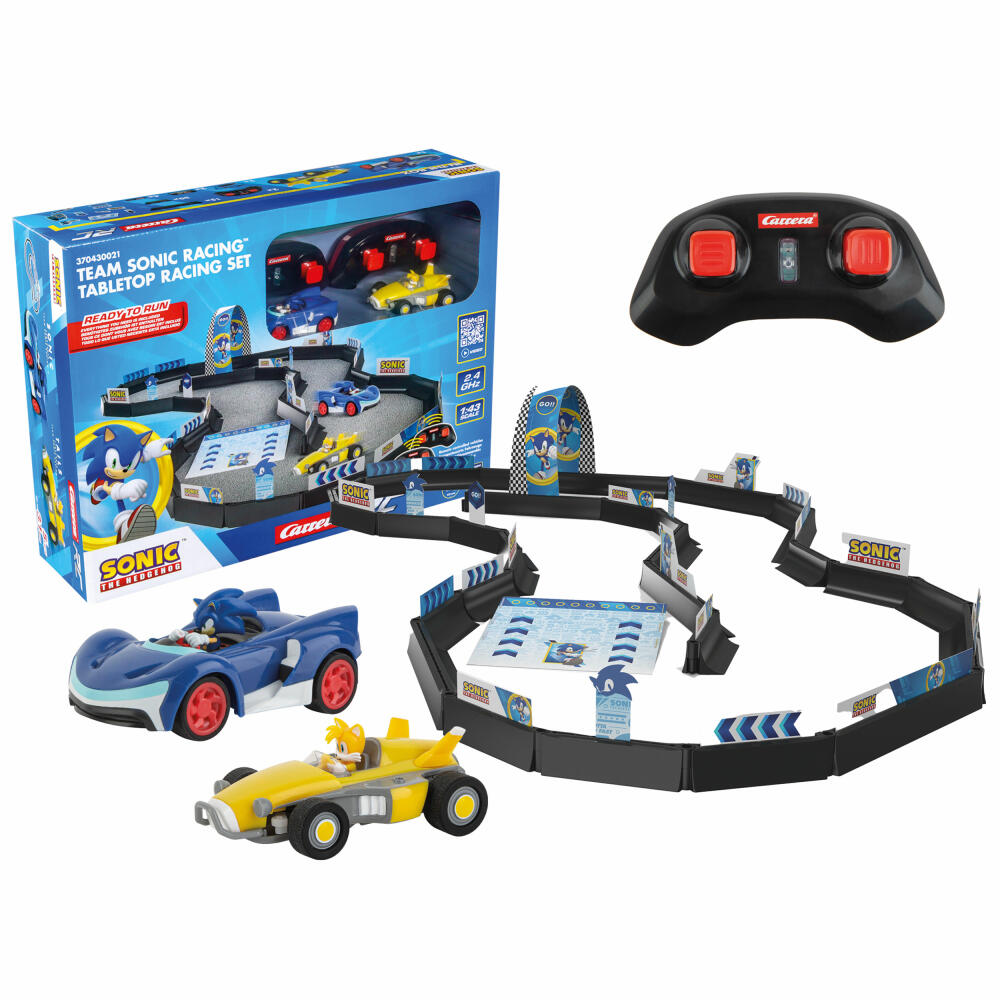 Carrera RC-Fahrzeug Team Sonic Racing Tabletop Racing Set, 1:43, 370430021