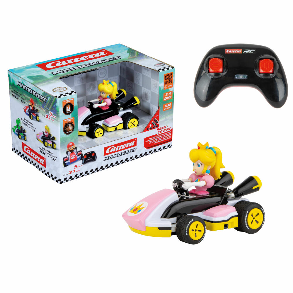 Carrera RC-Fahrzeug Mario Kart Race Kart 1:32 Peach 2.4GHz, 1:32, 370320004