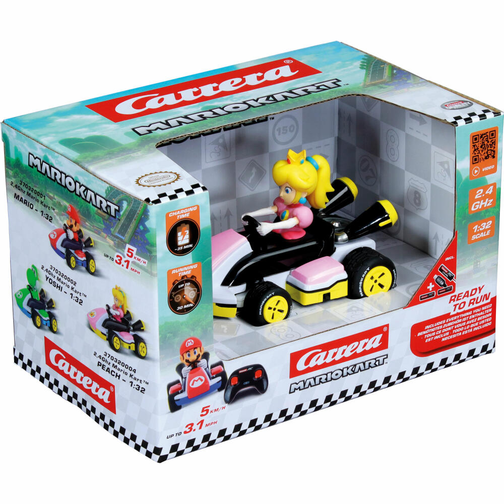 Carrera RC-Fahrzeug Mario Kart Race Kart 1:32 Peach 2.4GHz, 1:32, 370320004