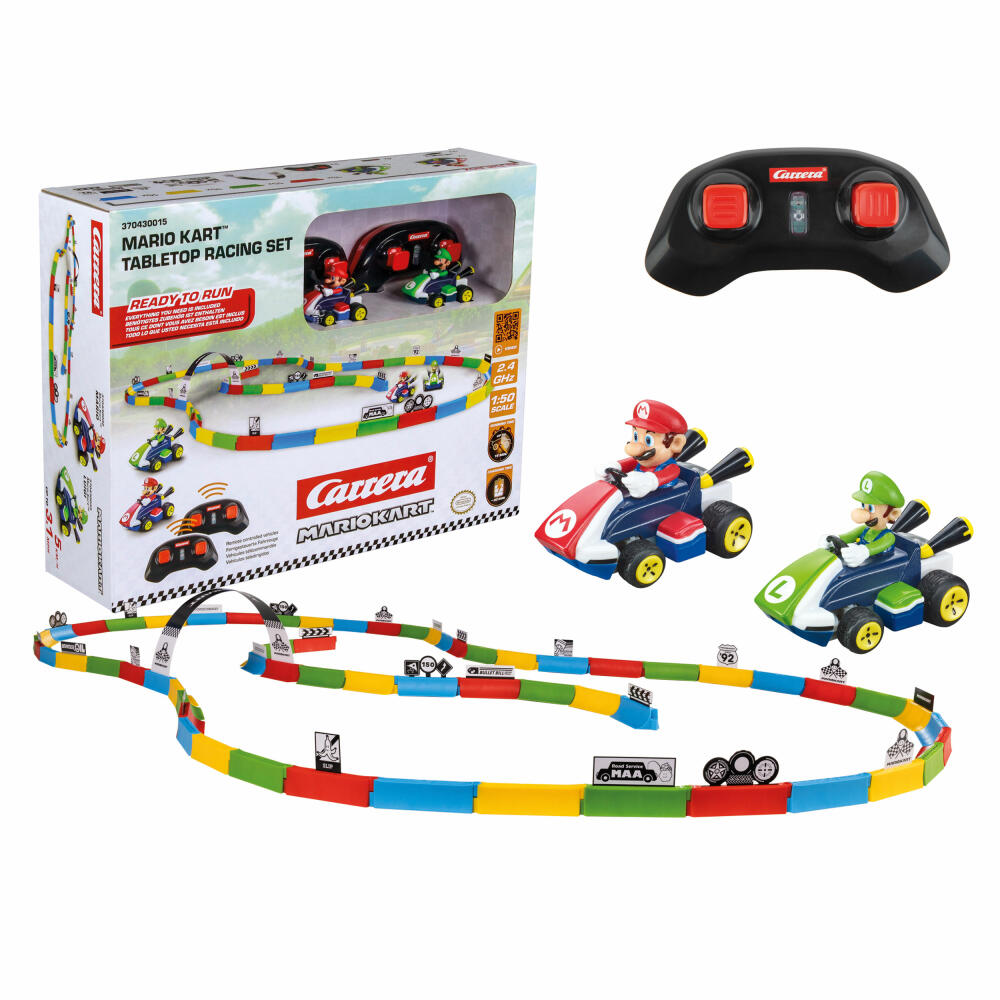 Carrera RC-Fahrzeug Mario Kart Tabletop Racing Set - Mario 2.4GHz, 1:43, 370430015