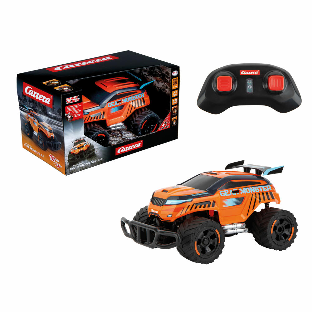 Carrera RC-Fahrzeug Gear Monster 3.0 2.4GHz, Fernlenkauto, 1:18, 370180117