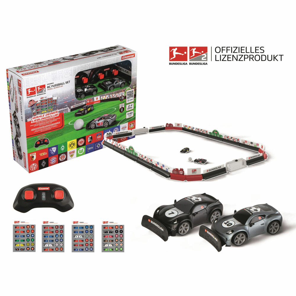 Carrera RC-Fahrzeug RC Fußball Set Modell Bundesliga 2.4GHz, 1:43, 370430041