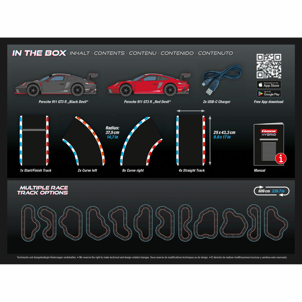 Carrera Autorennbahn Set Hybrid Devil Drivers, 1:50, 50050002