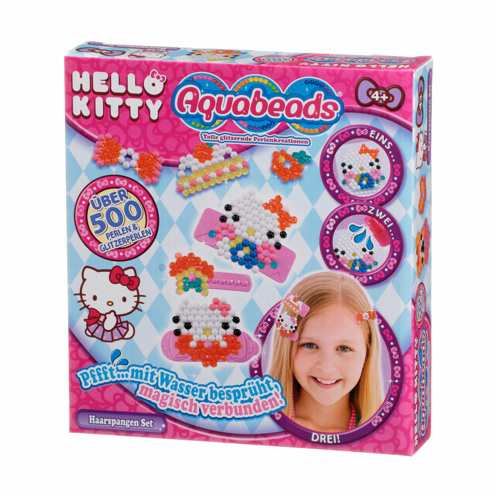 Aquabeads Hello Kitty Haarspangen Set Haarspangenset, Basteln, Haarschmuck, Haar, Bastelset, 79978