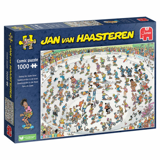 Jumbo Jan van Haasteren - Skateboarden In Der Bowl, Puzzle, Erwachsenenpuzzle, 1000 Teile, 1110100323