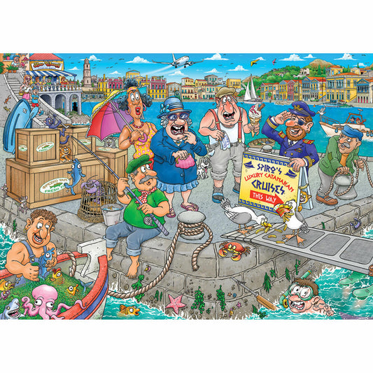 Jumbo Wasgij Original 47 - Bootschaos, Puzzle, Erwachsenenpuzzle, 1000 Teile, 1110100511