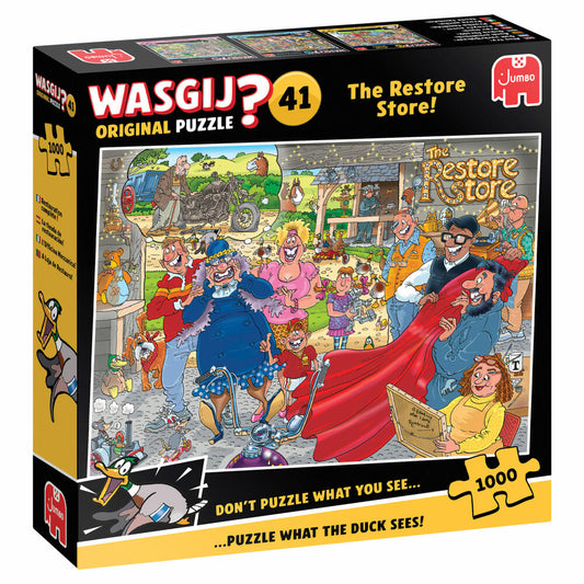 Jumbo Wasgij Original 41 - Die Reparatur-Werkstatt, Puzzle, Erwachsenenpuzzle, 1000 Teile, 1110100583