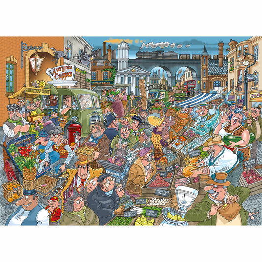 Jumbo Wasgij Destiny 26 - Wochenmarkt, Puzzle, Erwachsenenpuzzle, 1000 Teile, 1110100595