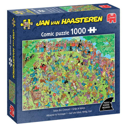 Jumbo Jan van Haasteren Auf die Käse, fertig, los!, Comic Puzzle, Erwachsenenpuzzle, 1000 Teile, 1110100813