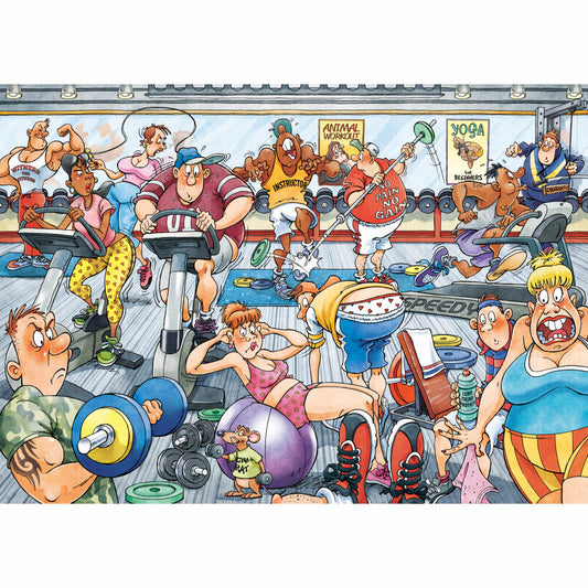 Jumbo Wasgij Original 28 - Hilfe das Gewicht fällt, Puzzle, Erwachsenenpuzzle, 2 x 1000 Teile, 1119800312