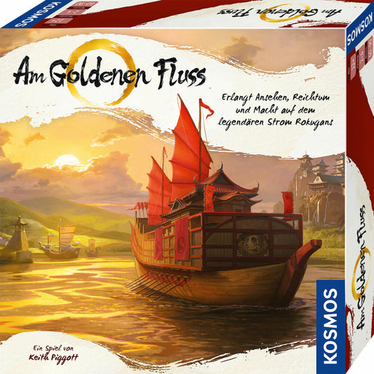 KOSMOS Am goldenen Fluss, Kennerspiel, Strategiespiel, Gesellschaftsspiel, ab 12 Jahren, 685447
