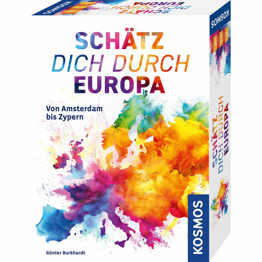 KOSMOS Schätz dich durch Europa, Schätzspiel, Gesellschaftsspiel, Familienspiel, ab 10 Jahren, 686581