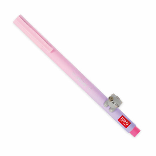 Legami Gel Pen Lovely Friends Kitty, mit Tierdeko, Gelstift, Gelschreiber, Stift, Katze, CPP0017