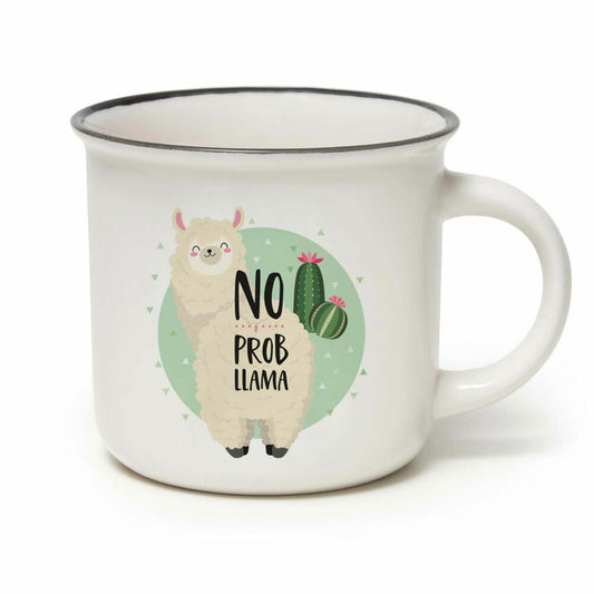 Legami Cup-Puccino Mug Llama, Kaffeetasse, Tasse, Becher, New Bone China, 350 ml, CUP0016