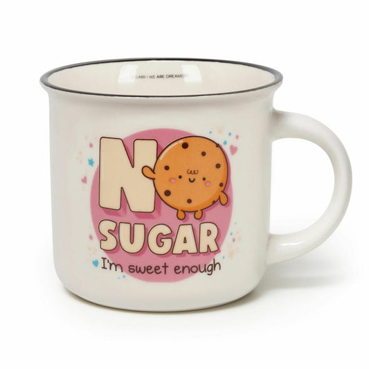 Legami Cup-Puccino Mug No Sugar, Kaffeetasse, Tasse, Becher, New Bone China, 350 ml, CUP0067