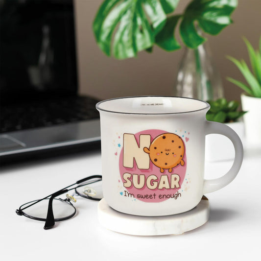 Legami Cup-Puccino Mug No Sugar, Kaffeetasse, Tasse, Becher, New Bone China, 350 ml, CUP0067