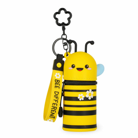 Legami Mini Kawaii Coin Purse With Key Ring Bee, Schlüsselanhänger, Münztasche, MKAW0005